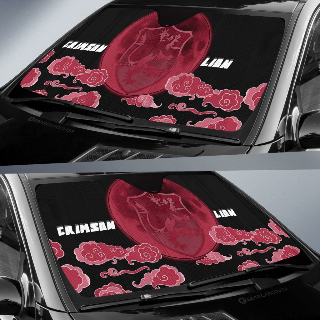 Crimson Lion Car Sunshade Custom Car Accessories