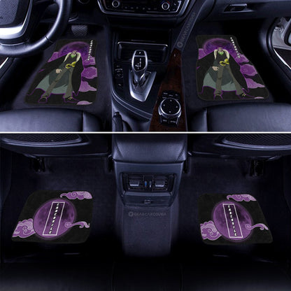 One Piece Car Mats One Piece Crocodile Cloud And Moon Pattern Car Floor Mats Black Purple