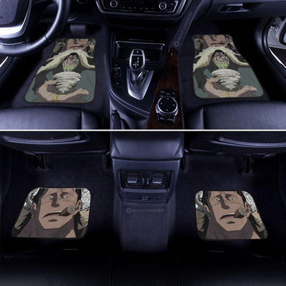 One Piece Car Mats One Piece Crocodile Character Face Graphic Car Floor Mats Colorful