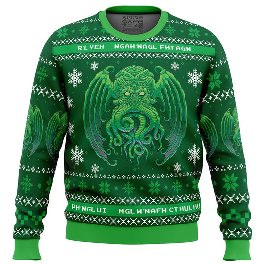 Cthulhu Cultist Christmas Ugly Christmas Sweater