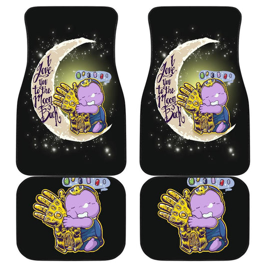 MV Car Floor Mats Cute Thanos Chibi With The Golden Gauntlets Car Mats