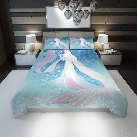 Frozen Bedding Set DN Frozen Elsa Beautifully In Watercolor Duvet Covers Blue Unique Gift