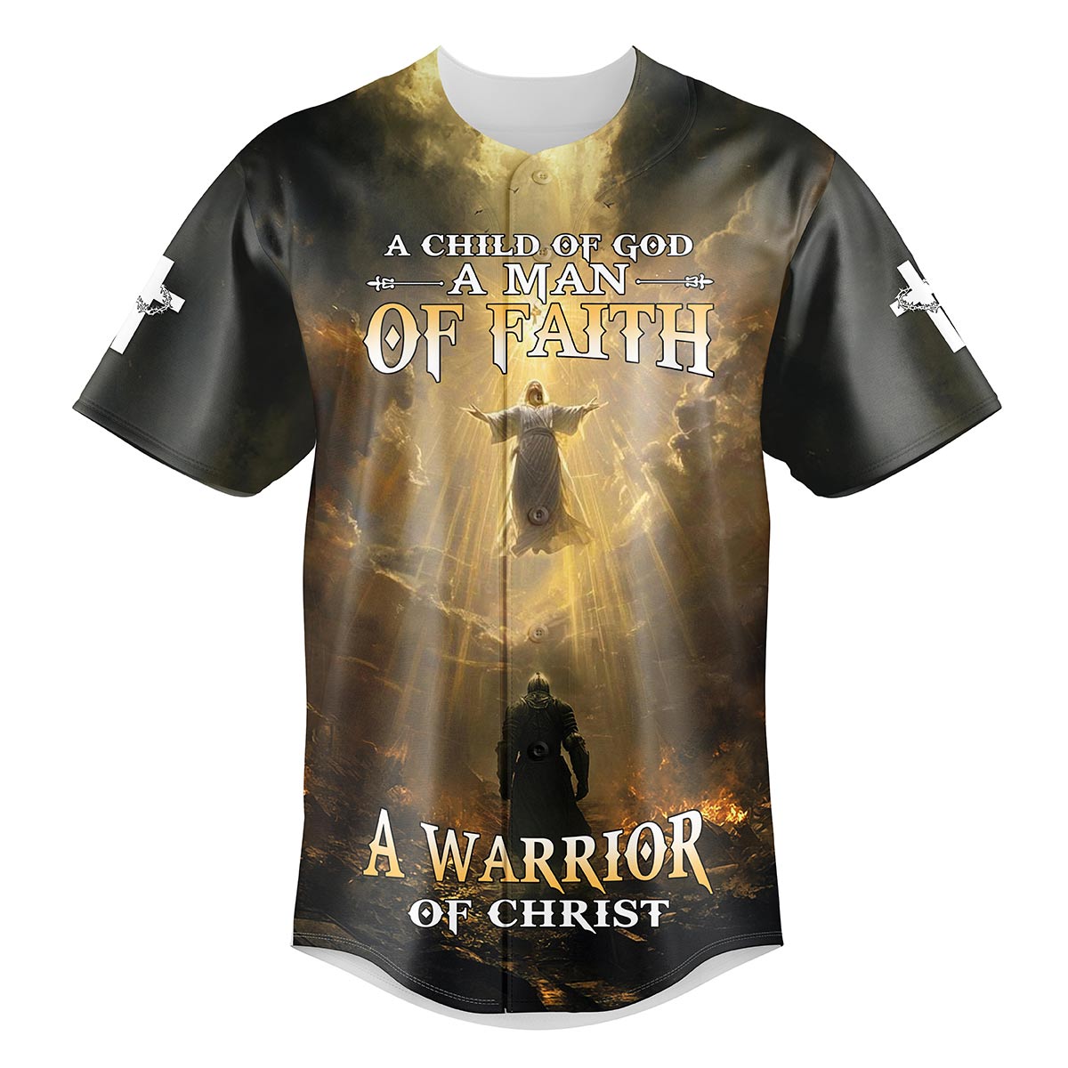 A Child Of God A Man Of Faith A Warrior Of Christ Baseball Jersey Bundle