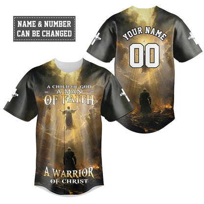 A Child Of God A Man Of Faith A Warrior Of Christ Baseball Jersey Bundle