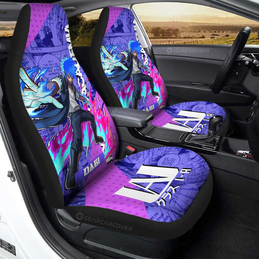 My Hero Academia Car Seat Covers My Hero Academia Villain Dabi Graphic Seat Covers Blue