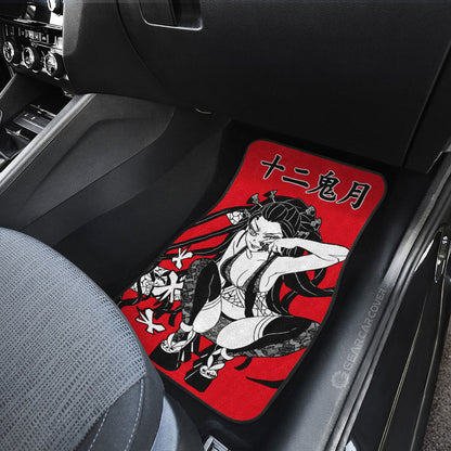 Demon Slayer Car Mats Daki Car Floor Mats Car Manga Style For Fans Floor Mats