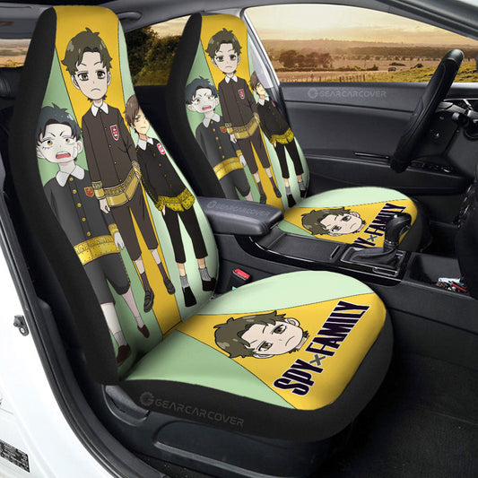 Spy X Family Car Seat Covers Damian Desmond Graphic Spy X Family Seat Covers Colorful