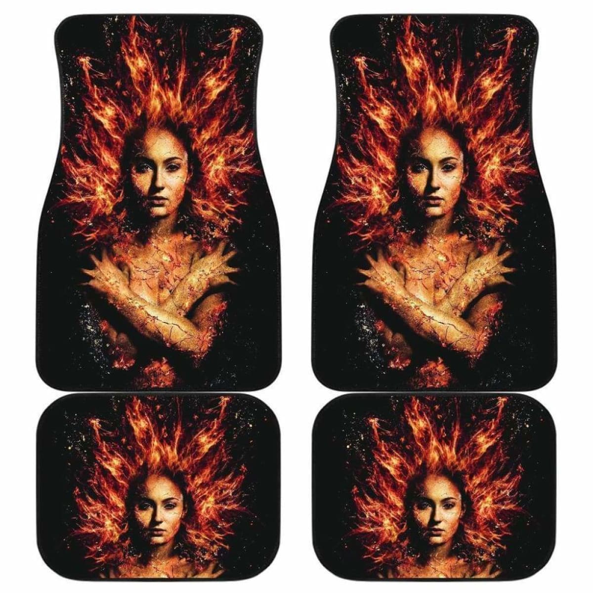 MV Car Floor Mats The Dark Phoenix X-men MV Graphic Car Mats