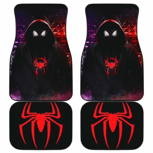 MV Car Floor Mats MV Dark Spiderman Graphic Symbol Car Mats