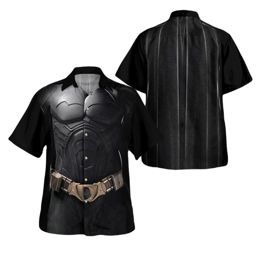 Batman Hawaii Shirt DC Batman Suit Uniform Costume Hawaiian Shirt Black Unisex