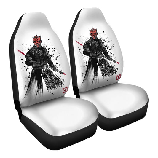 SW Car Seat Covers Darth Lord Sumie Art Graphic Seat Covers White