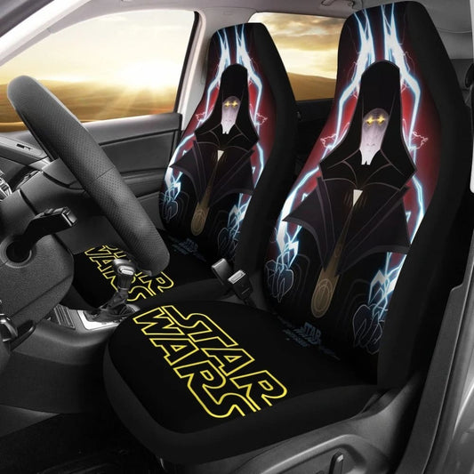 SW Car Seat Covers Dartn Sidious Graphic Pattern Seat Covers Black