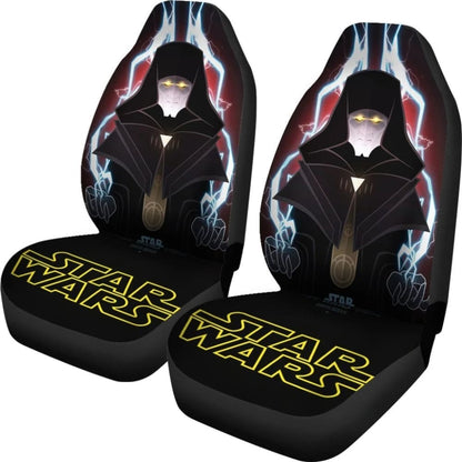 SW Car Seat Covers Dartn Sidious Graphic Pattern Seat Covers Black