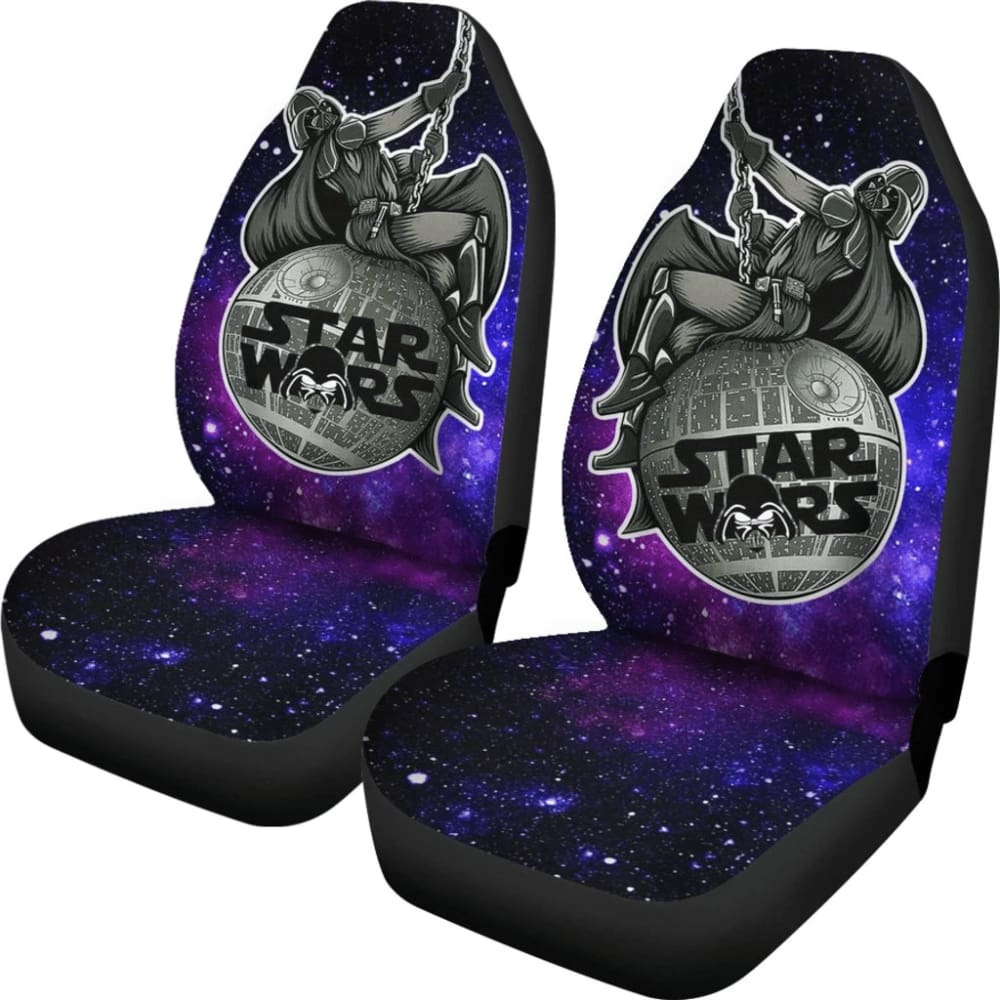 SW Car Seat Covers Darth Vader Wrecking Ball Death Star Seat Covers Colorful