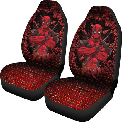 DP Car Seat Covers DP Breaking The Wall Graphic Seat Covers Red