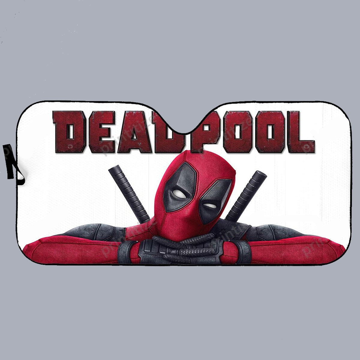 DP Car Sun Shade DP Name And Character Graphic Winshield Sun Shade Red White