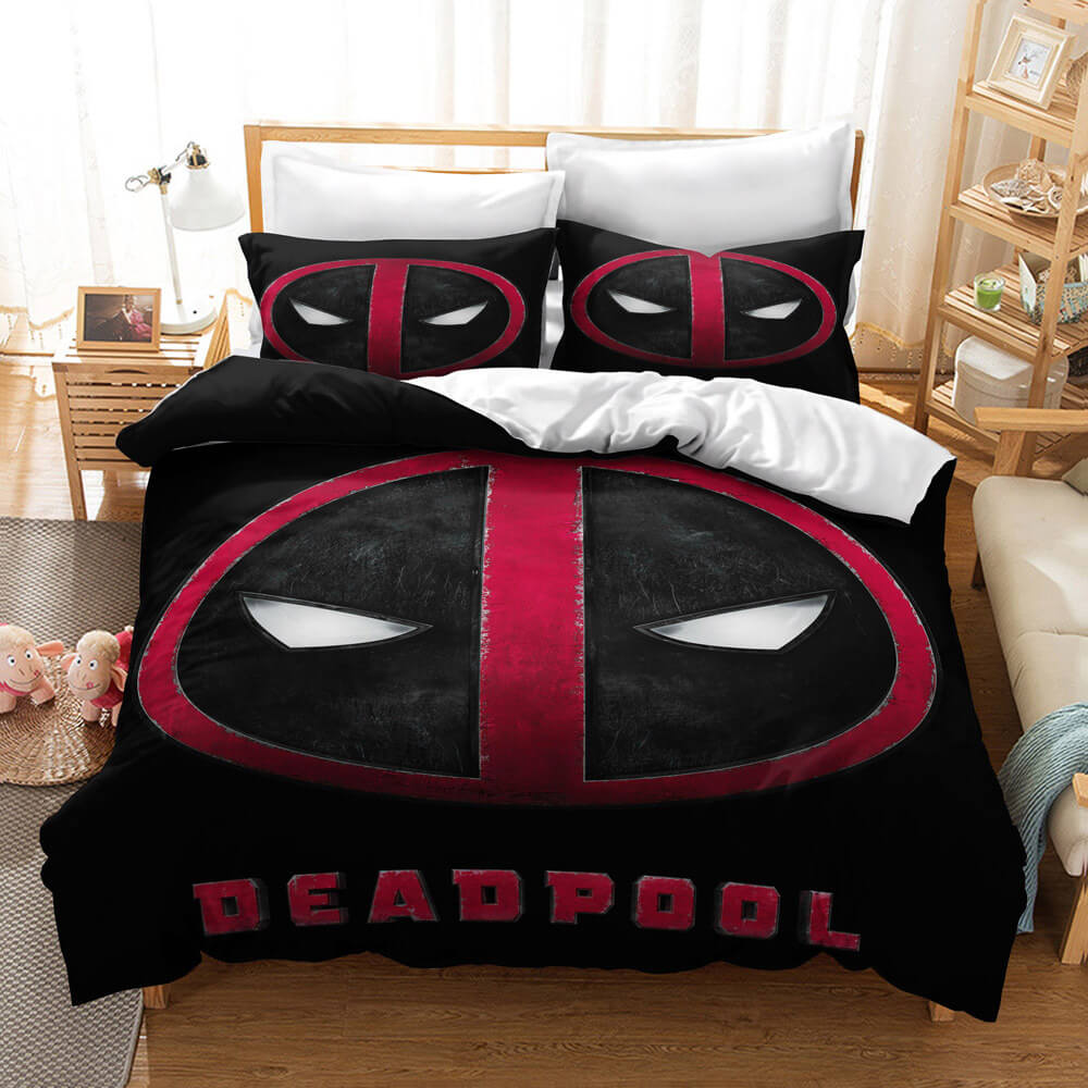 DP Bedding Set DP Symbol Name Graphic Duvet Covers Red Black Unique Gift