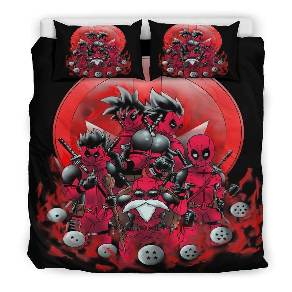 DP Bedding Set DP Cross Over DB Characters Duvet Covers Red Black Unique Gift