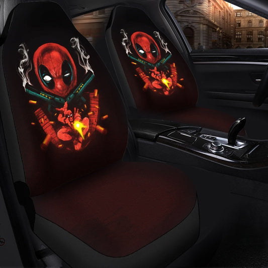 DP Car Seat Covers Anti-Hero DP With Smoking Gun Seat Covers Black