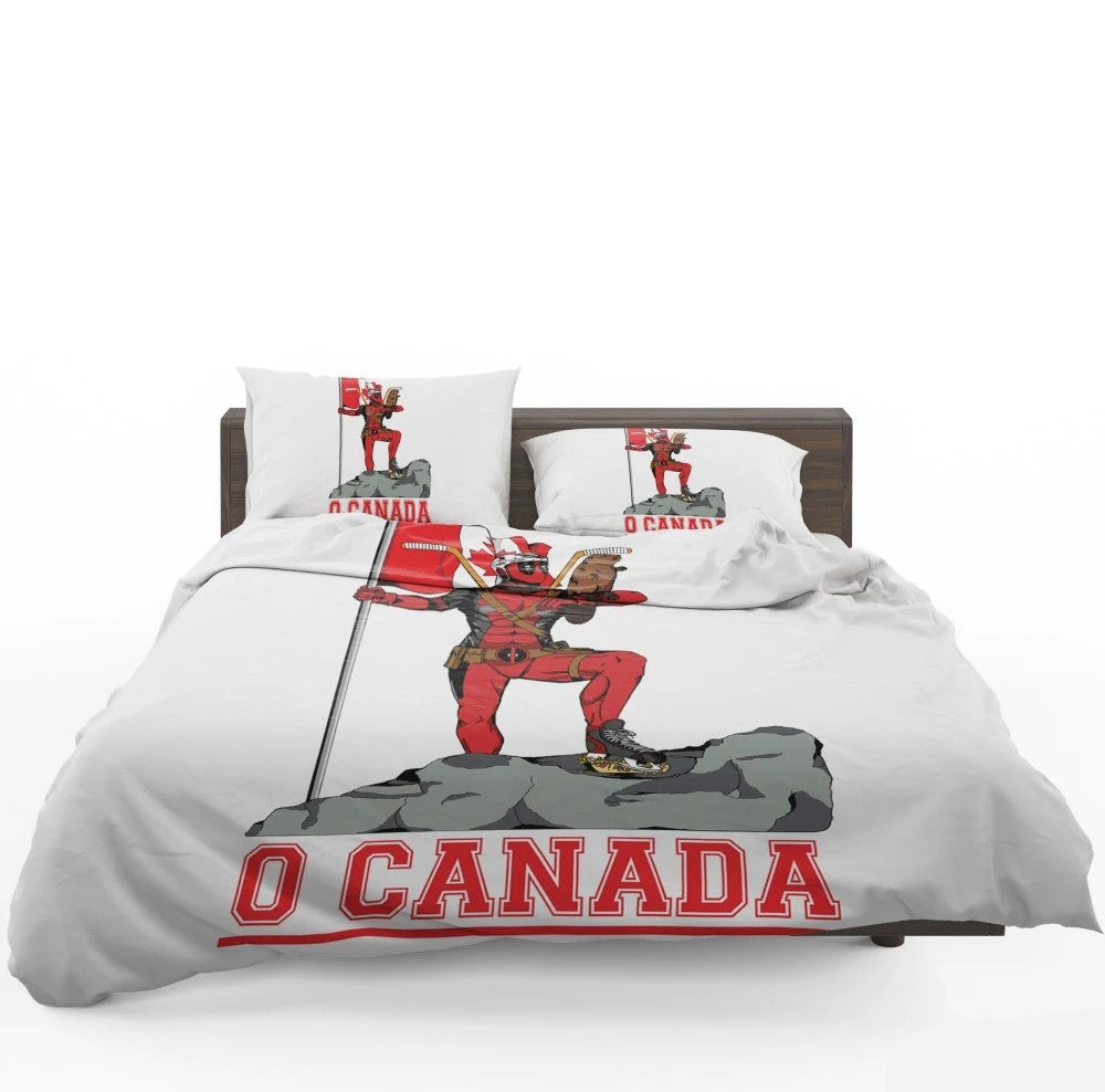 DP Bedding Set DP Humor O Canada Duvet Covers Red White Unique Gift