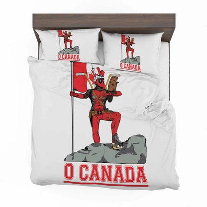 DP Bedding Set DP Humor O Canada Duvet Covers Red White Unique Gift