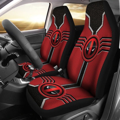 DP Car Seat Covers MV Anti-Hero Character DP Symbol Seat Covers Red Black