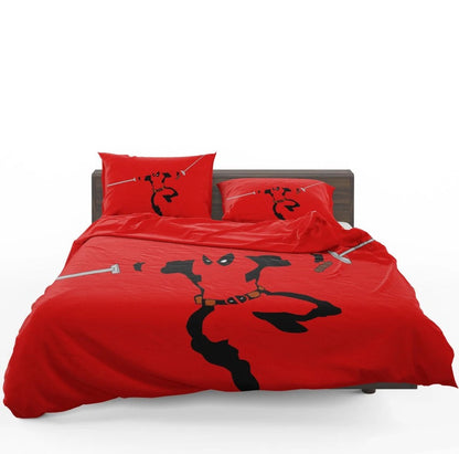 DP Bedding Set DP Anti-Hero Silhouette Graphic Duvet Covers Red Unique Gift