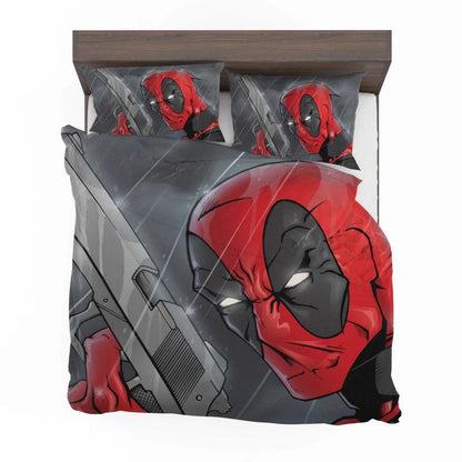 DP Bedding Set DP With A Twisted Smile Comic Duvet Covers Red Gray Unique Gift