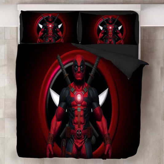 DP Bedding Set DP X-Men Super Suit Graphic Duvet Covers Red Black Unique Gift