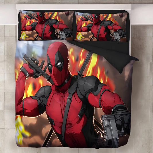 DP Bedding Set DP X-Men Fighting Scene Duvet Covers Coloful Unique Gift