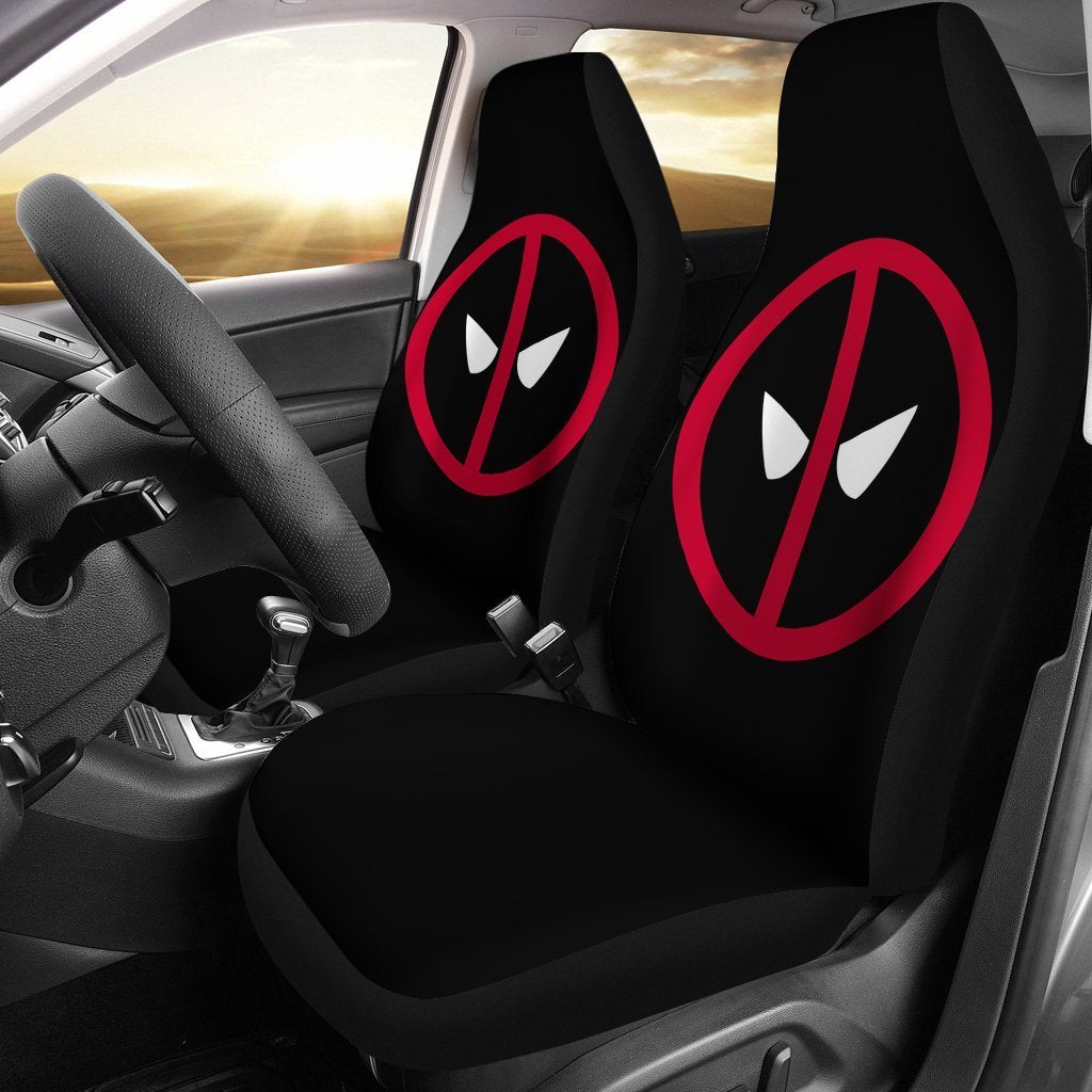 DP Car Seat Covers MV DP X-Men Symbol Graphic Seat Covers Red Black