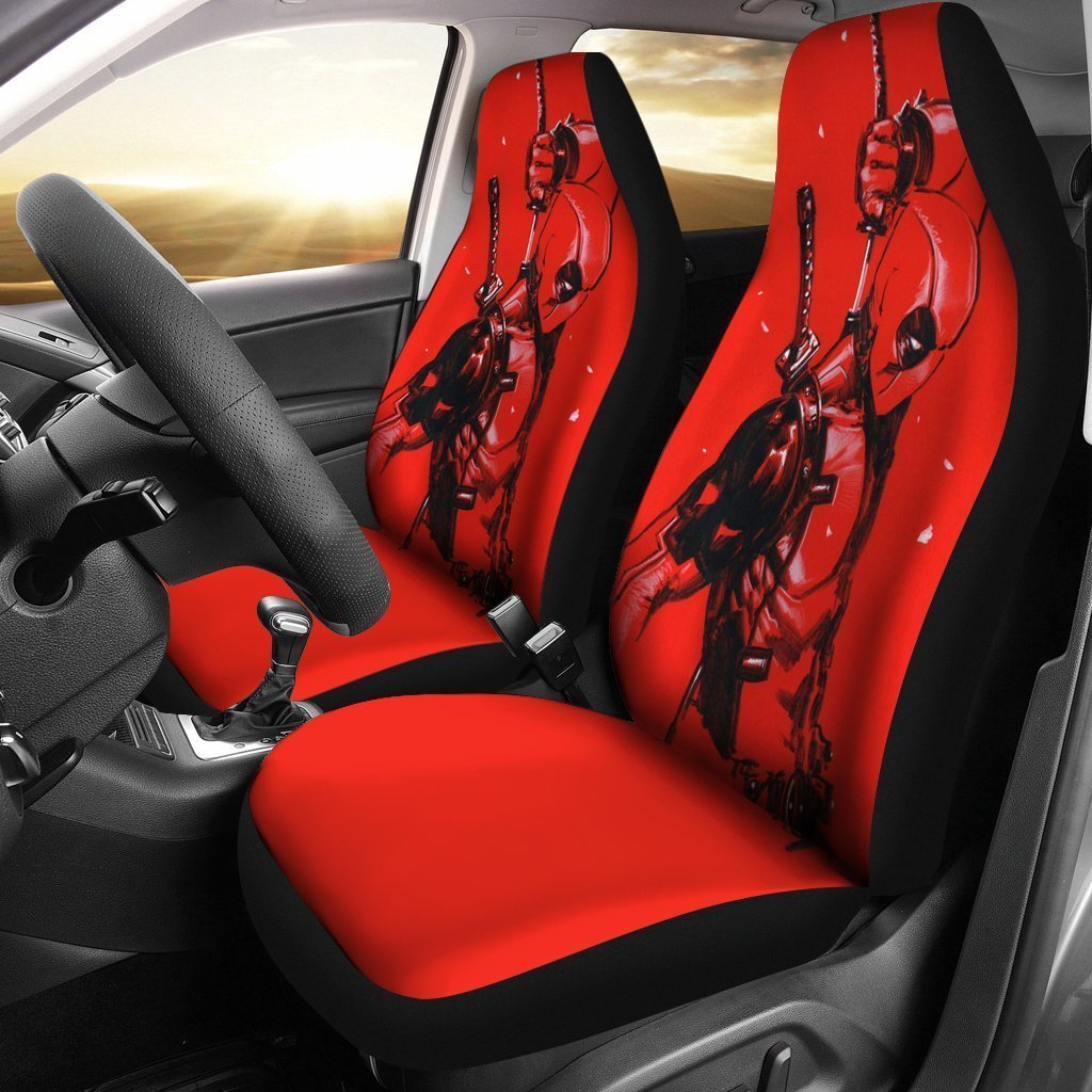 DP Car Seat Covers MV Anti-Hero DP Ready For Fight Seat Covers Red