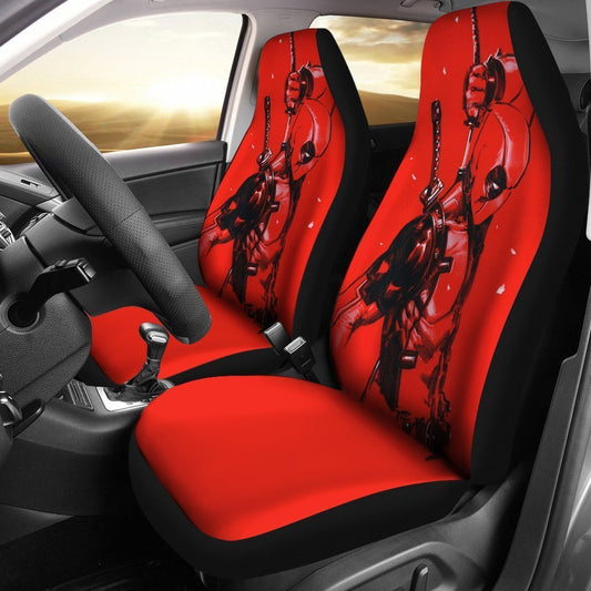 DP Car Seat Covers MV Anti-Hero DP Ready For Fight Seat Covers Red