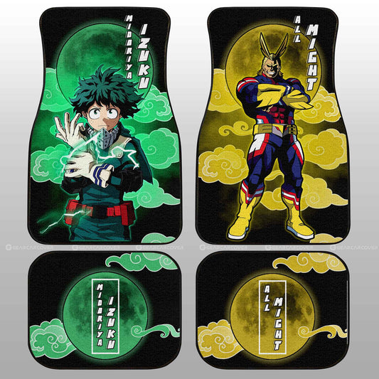 My Hero Academia Car Mats Deku And All Might Car Floor Mats