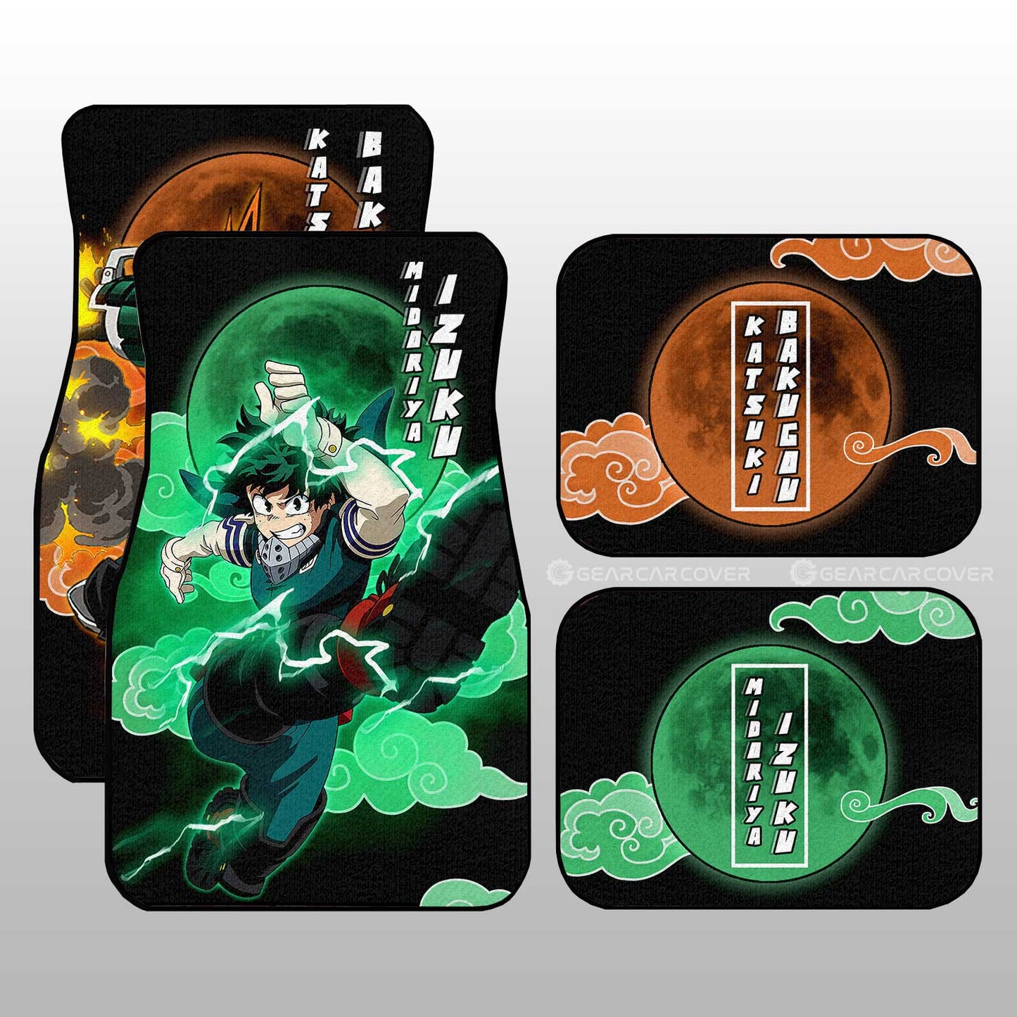 My Hero Academia Car Mats Deku And Bakugo Car Floor Mats