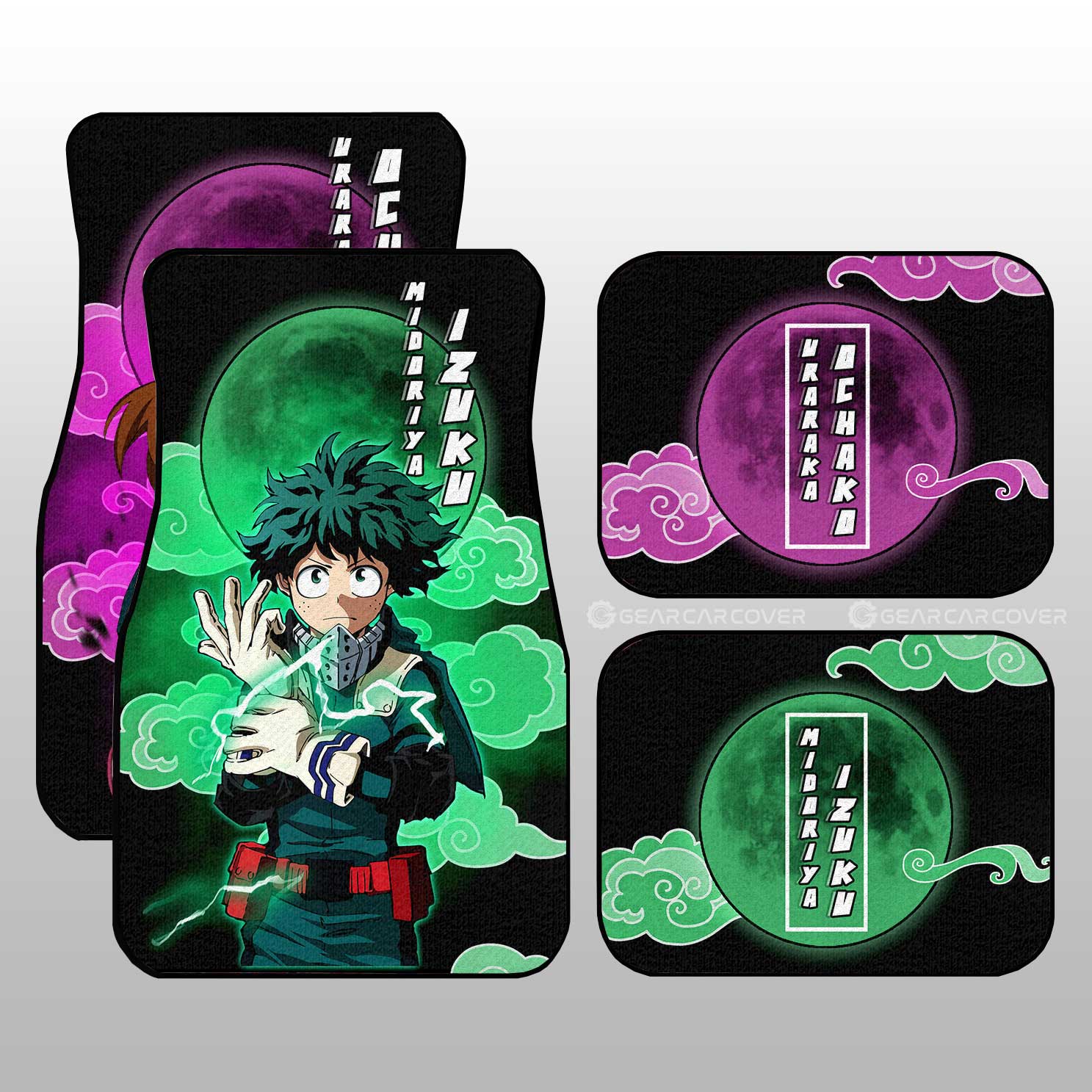 My Hero Academia Car Mats Deku And Uraraka Car Floor Mats