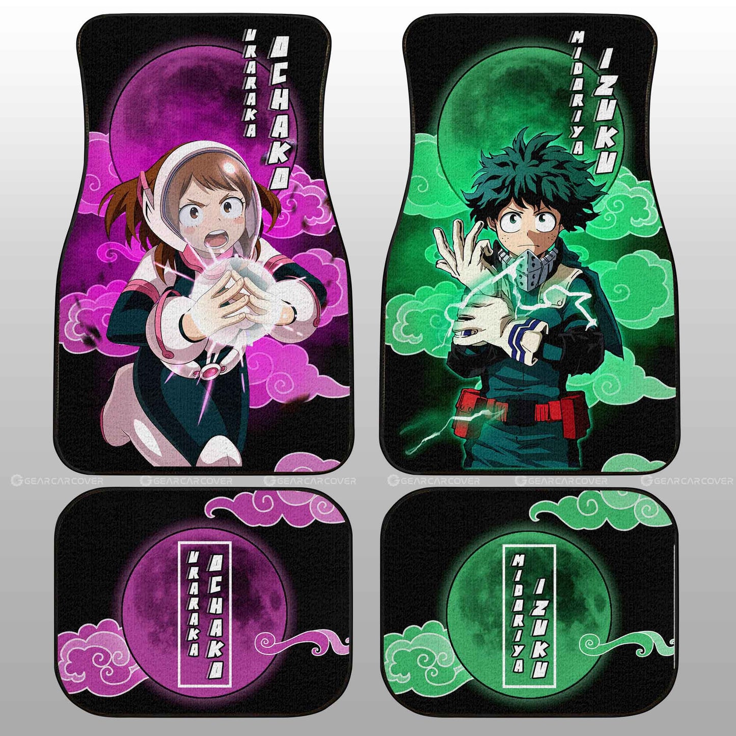 My Hero Academia Car Mats Deku And Uraraka Car Floor Mats