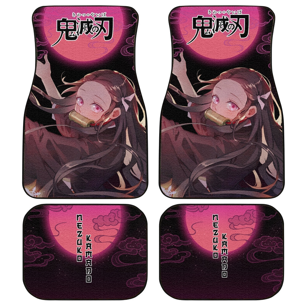 Demon Slayer Car Mats Demon Slayer Nezuko Car Floor Mats Moonlight Demon Slayer Car Floor Mats