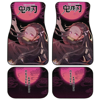 Demon Slayer Car Mats Demon Slayer Nezuko Car Floor Mats Moonlight Demon Slayer Car Floor Mats