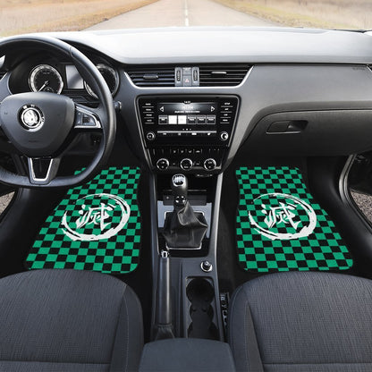 Demon Slayer Car Mats Demon Slayer Tanjiro Car Floor Mats Uniform Demon Slayer Car Floor Mats