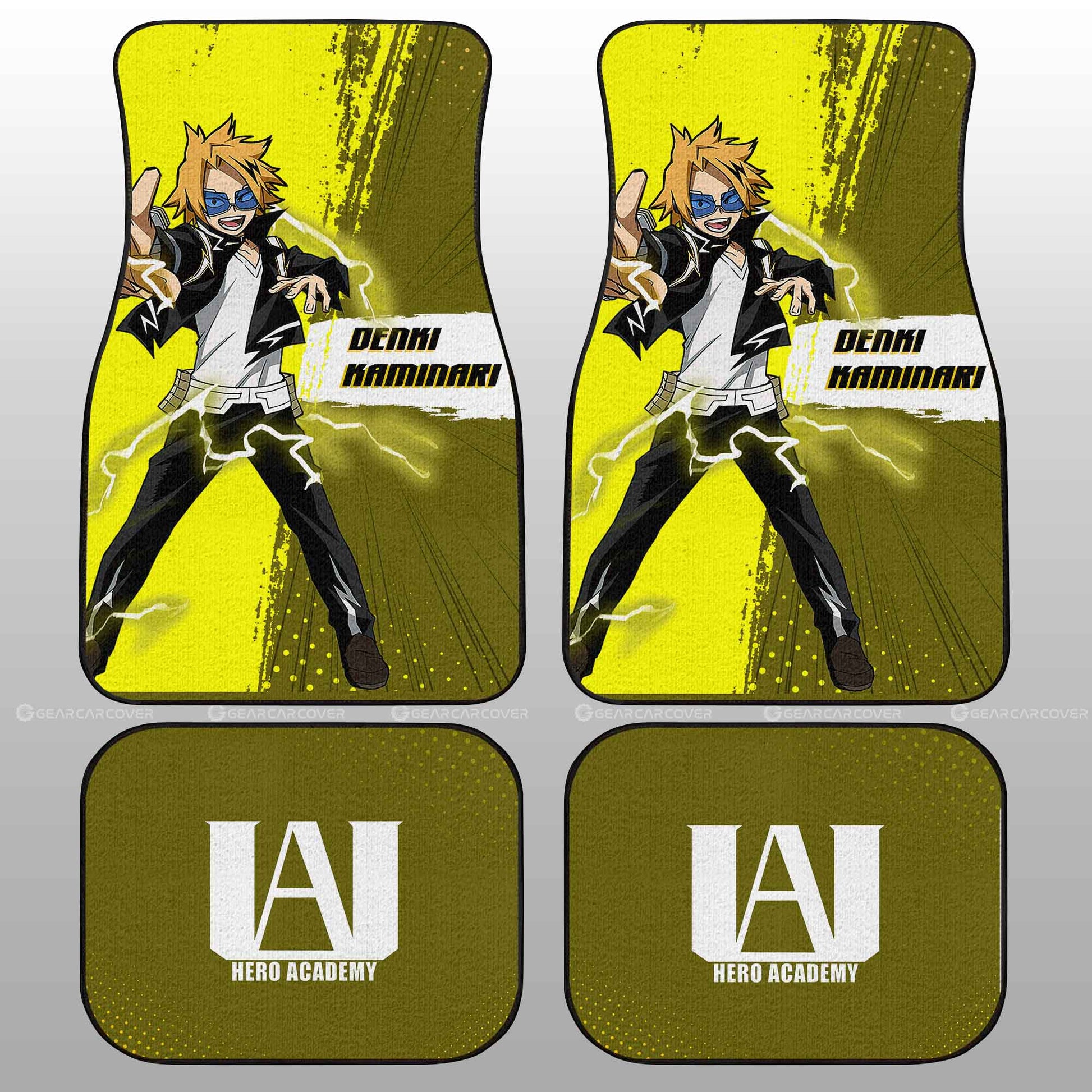 My Hero Academia Car Mats Denki Kaminari Car Floor Mats