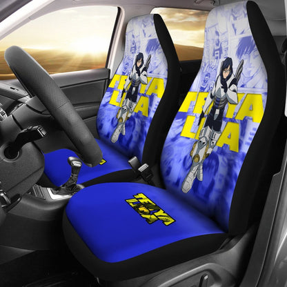 My Hero Academia Car Seat Covers Hero Suit Tenya Iida Graphic Seat Covers Blue