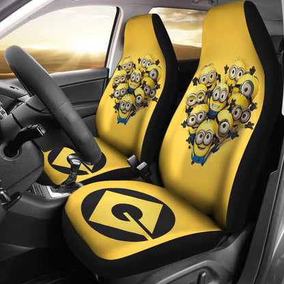 Minions Car Seat Covers Despicable Me Minions Making Heart Shape Seat Covers Yellow