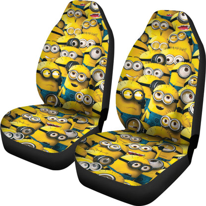 Minions Car Seat Covers Despicable Me All Minions Pattern Seat Covers Yellow Blue