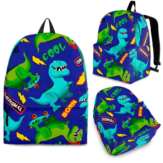 Dinosaur Backpack All Types Of Dinosaur Silhouette Pattern Backpacks Colorful