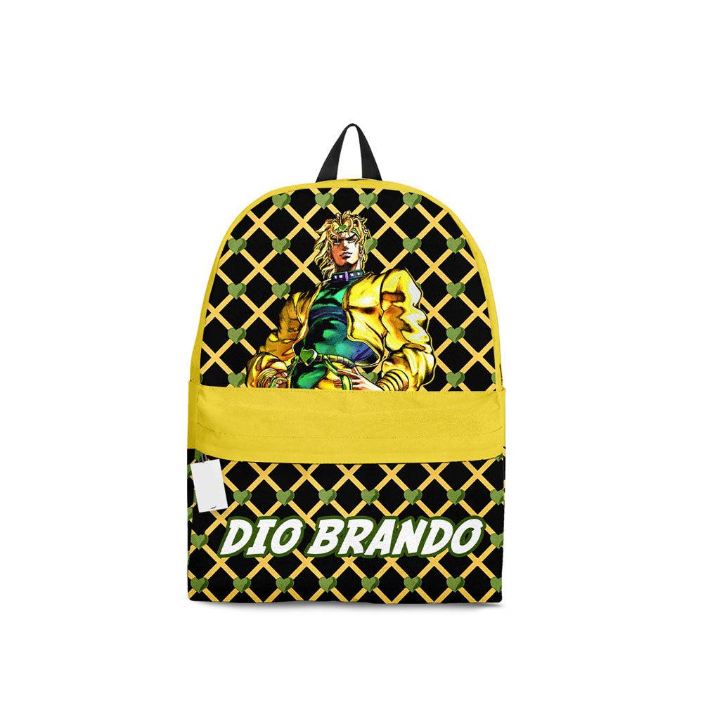 Jojo’s Bizarre Adventure Backpack Dio Brando Character Graphic Symbol Backpacks Yellow Black