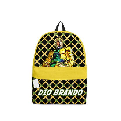 Jojo’s Bizarre Adventure Backpack Dio Brando Character Graphic Symbol Backpacks Yellow Black