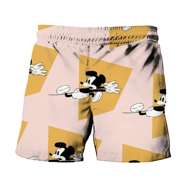 MM Shorts Running Away MM Pattern Beach Shorts Orange Pink