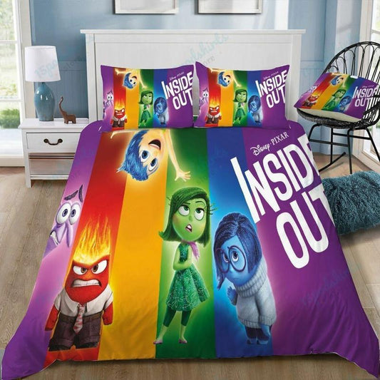 Inside Out Bedding Set DN Inside Out All Emotions Characters Duvet Covers Colorful Unique Gift