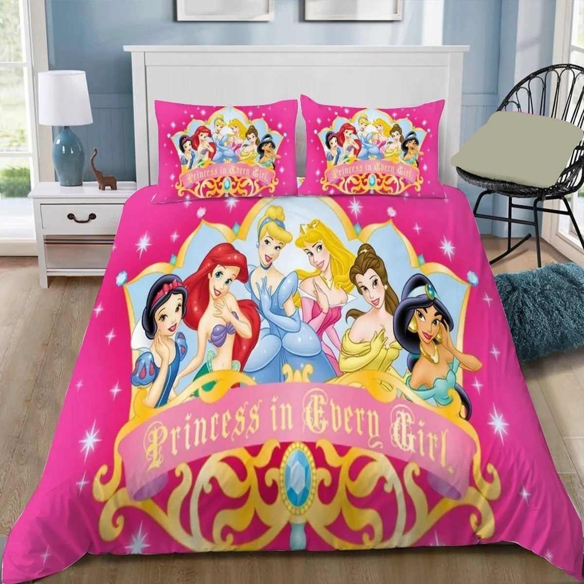 DN Bedding Set DN Princesses In Every Girl Duvet Covers Colorful Unique Gift